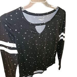 Joe Boxer Black Star Print Women's Top